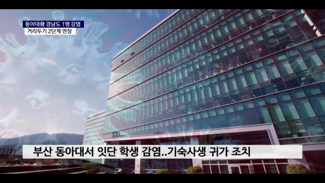 (R) 부산 동아대發 감염 대응 총력..거리두기 '2단계' 연장 사진