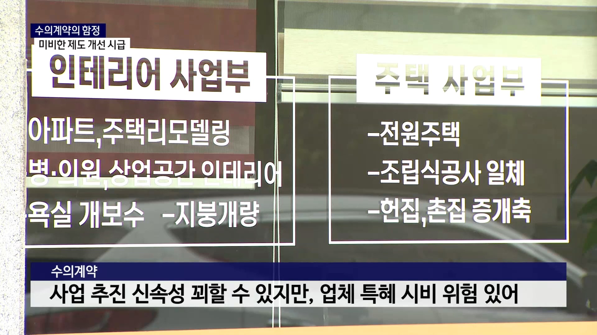 (R) 수의계약의 함정..제도 지체, 설익은 현장 사진