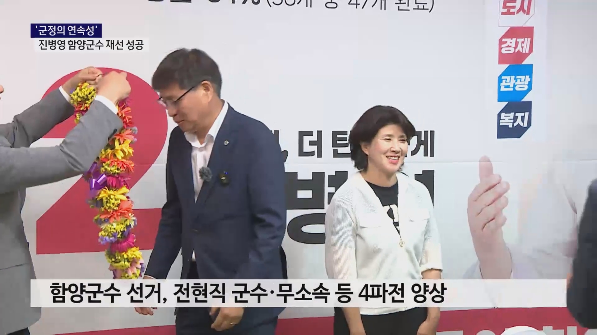 (R) '군정의 연속성'..진병영 함양군수 재선 성공 사진